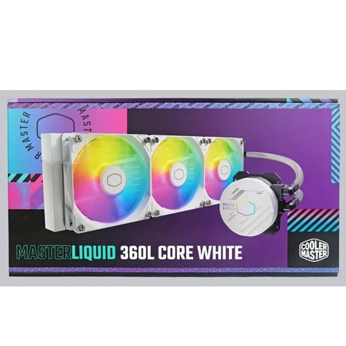 سیستم خنک کننده آبی کولر مستر مدل MASTELIQUID 360L CORE ARGB WH
