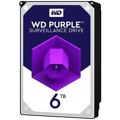 هارددیسک اینترنال وسترن دیجیتال ظرفیت 6 ترابایت مدل: Purple WD60PURZ