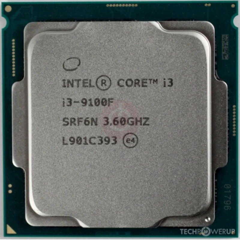 پردازنده اینتل مدل  :  tary Intel Core i3-9100F 3. Coffee Lake